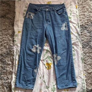SOLD- Floral Blue Women's Jeans